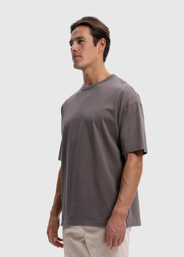 Light Oversized Premium Tee – Anthrazit