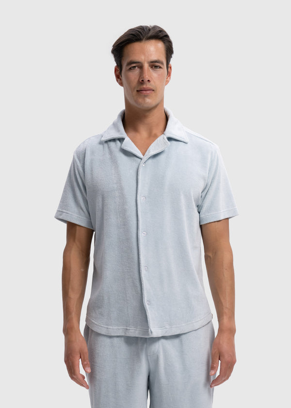Toweling Shirt - Light Blue
