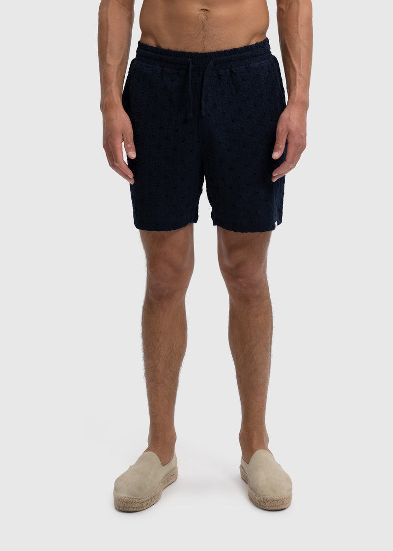 Short au crochet Sunrise - Bleu marine
