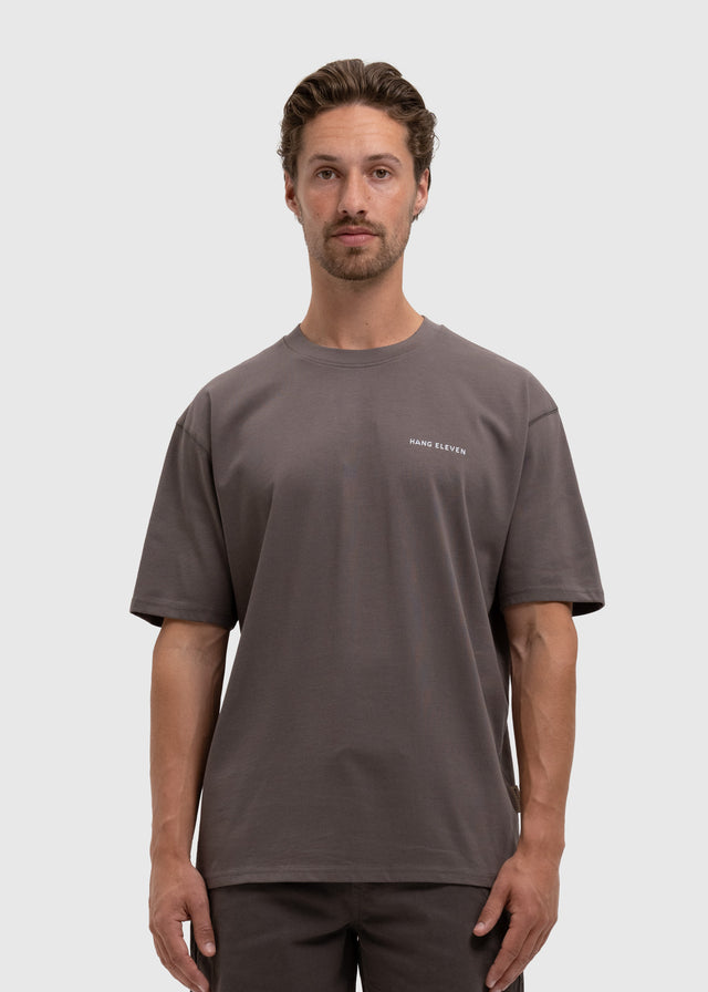 T-shirt en zigzag - Anthracite