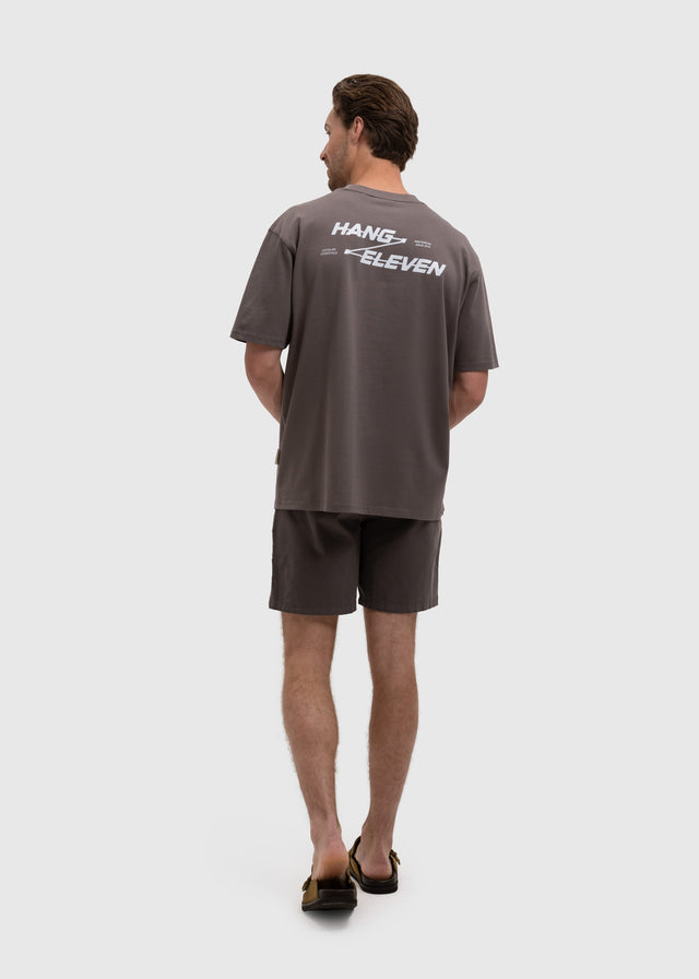 T-shirt en zigzag - Anthracite