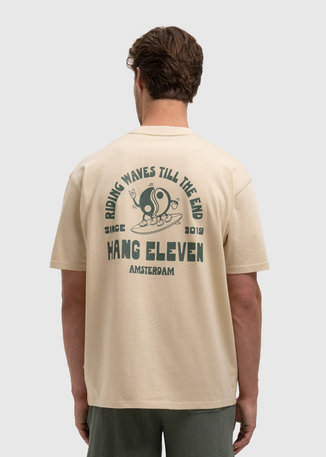 T-shirt Riding Waves - Sable