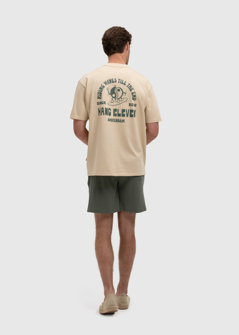 T-shirt Riding Waves - Sable