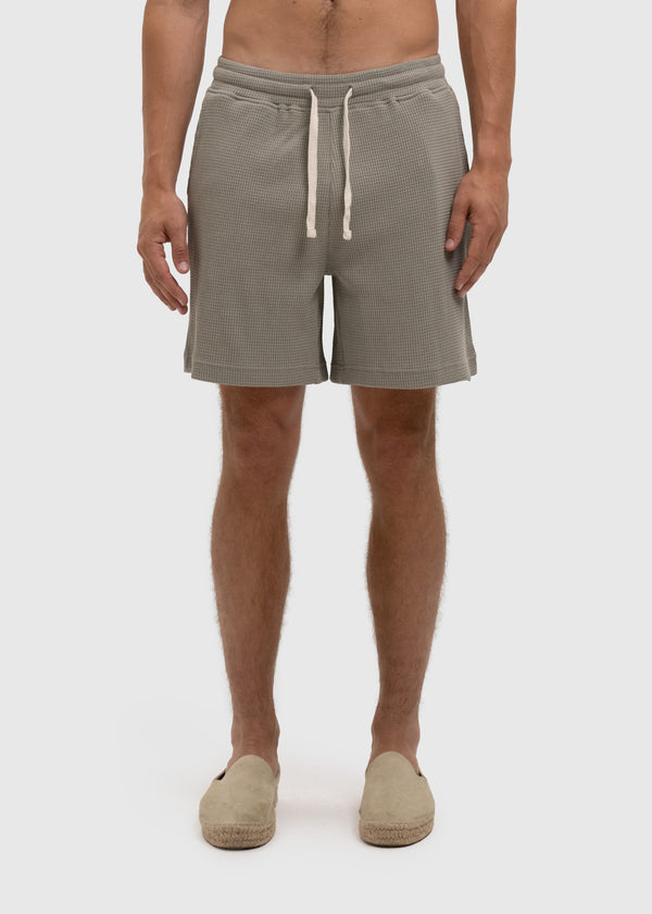 Waffle Short - Sage Green