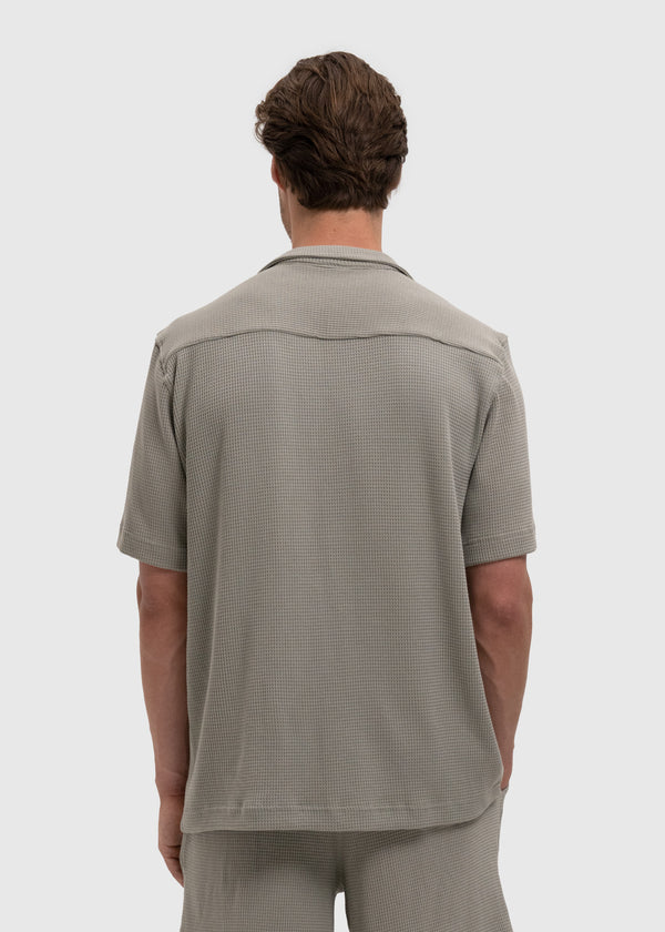 Waffle Shirt - Sage Green