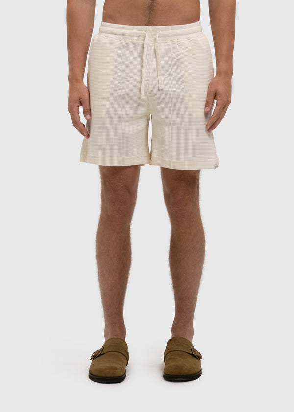 Waffle Short - White Sand