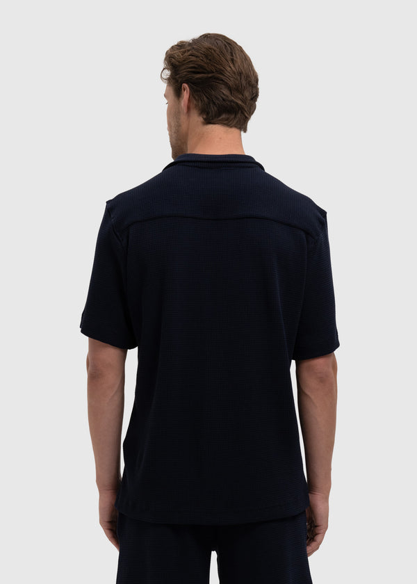 Waffle Shirt - Navy