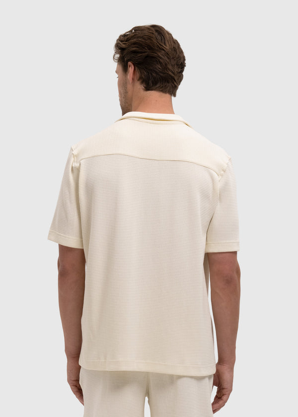 Waffle Shirt - White Sand