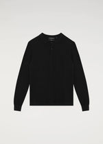 Premium Bouclé Polo - Black