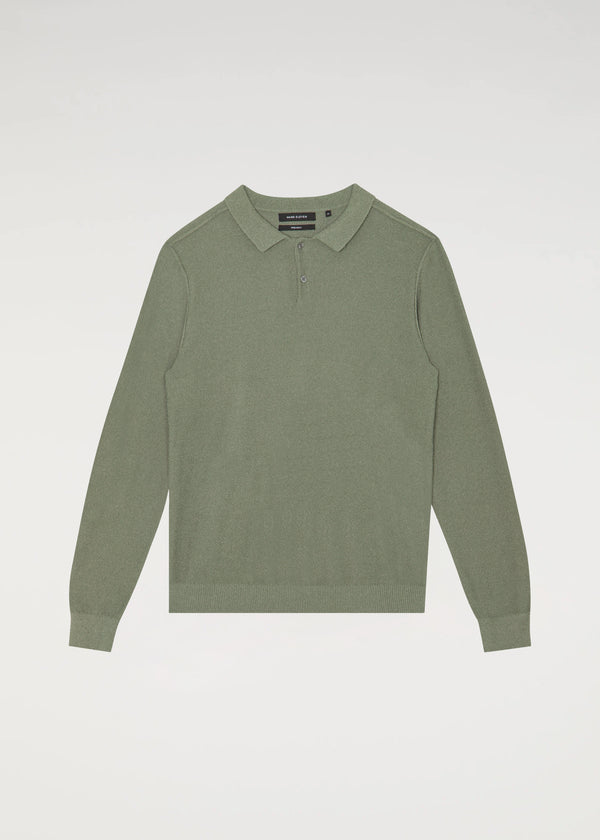 Premium Bouclé Polo - Green