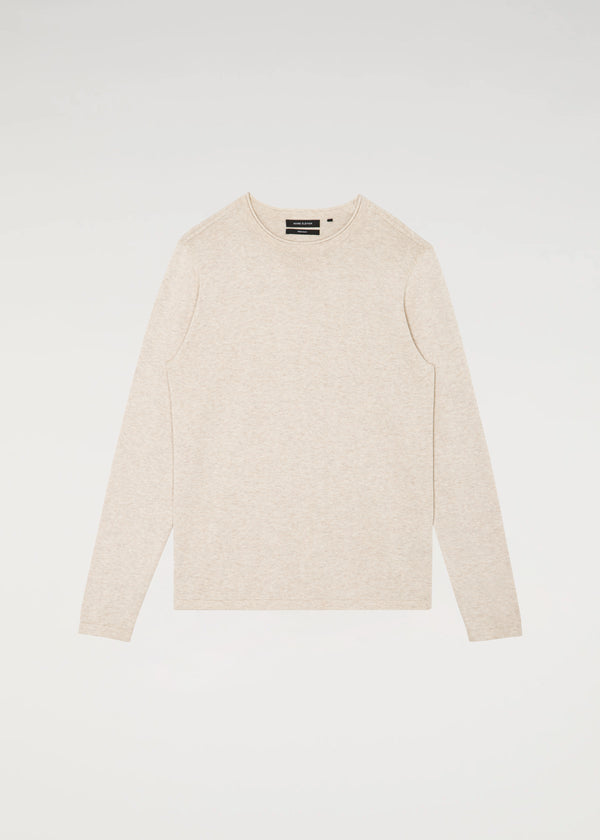 Crewneck rond en tricot premium - Sable