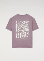 Organic Swirl tee - Washed Purple