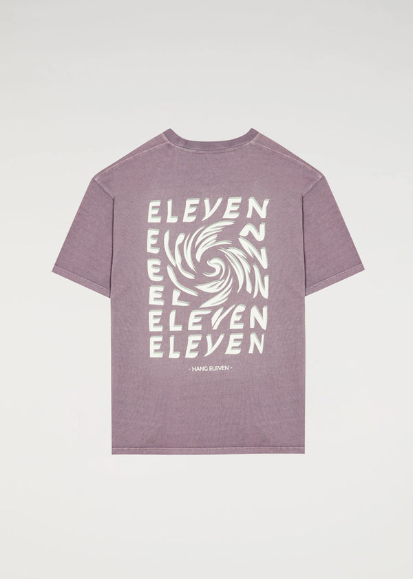 Organic Swirl tee - Washed Purple