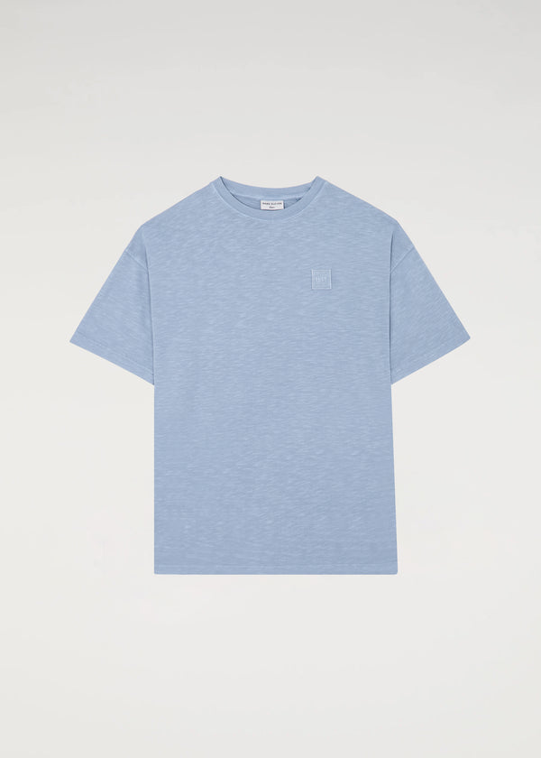 T-shirt flammé H11 - Bleu poussiéreux