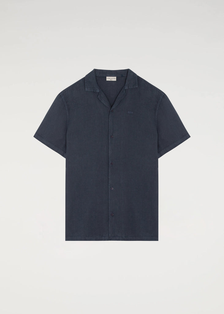 Linen Shirt  - Navy