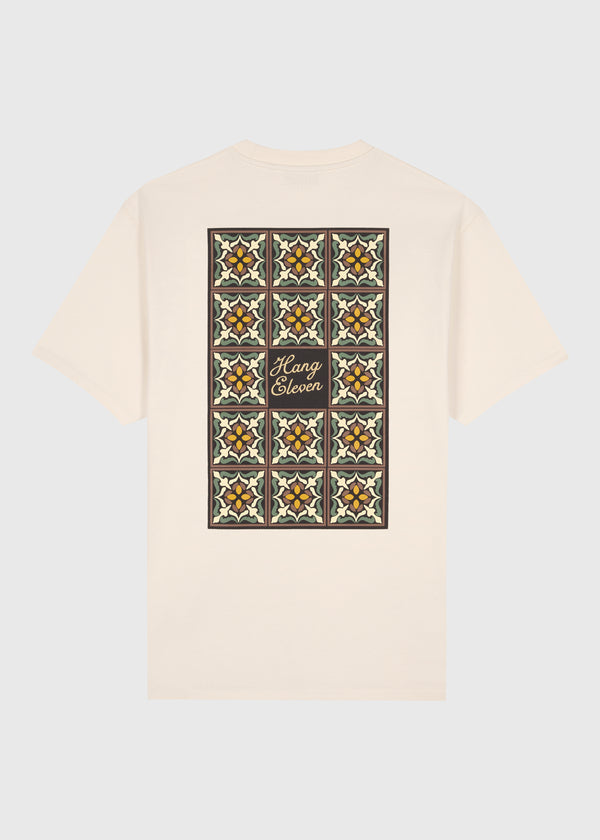 Full House Of Tiles Tee - White Sand
