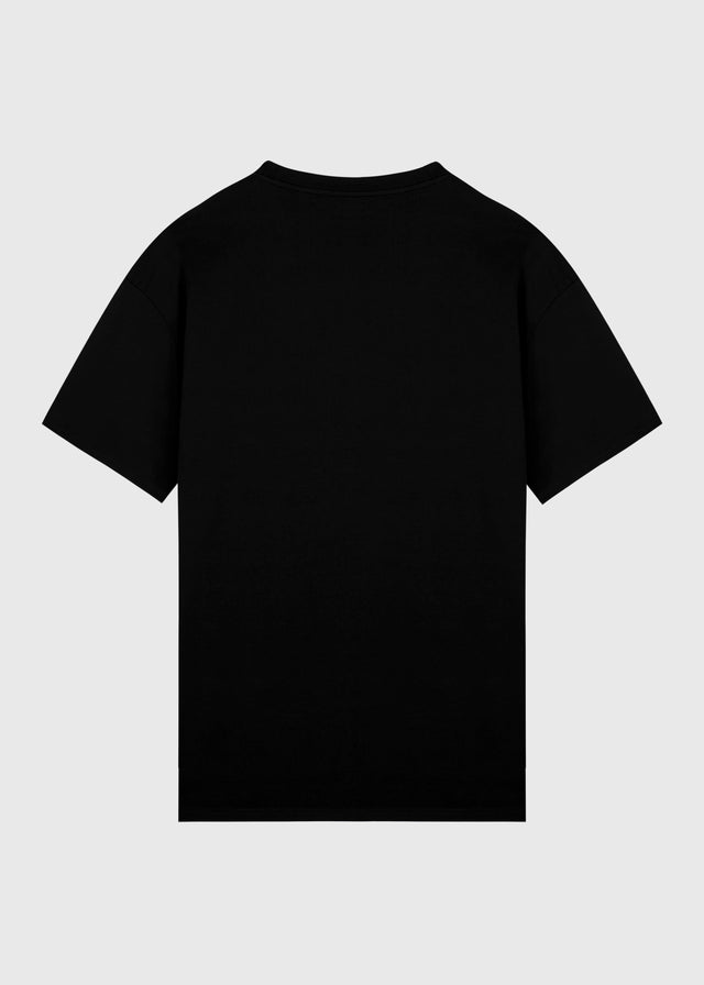 Schweres, übergroßes Premium-T-Shirt – Schwarz