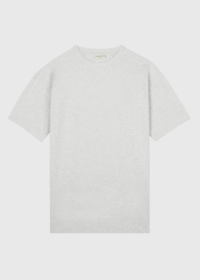 T-shirt épais et surdimensionné de qualité supérieure – Gris chiné