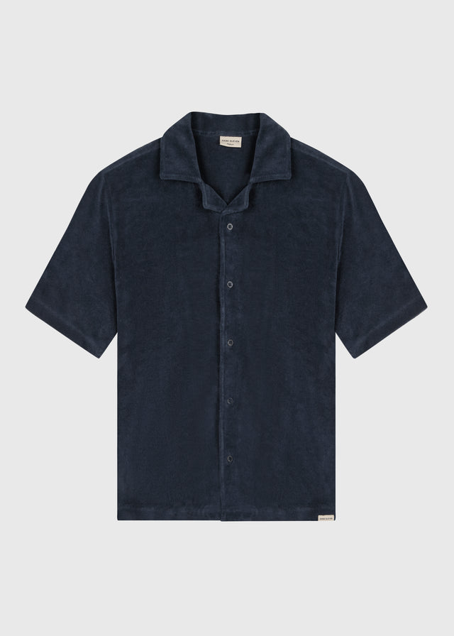 Frotteehemd – Marineblau