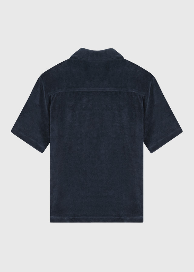 Frotteehemd – Marineblau