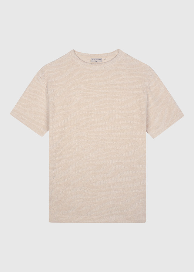 T-shirt en Terry Jacquard - Sable