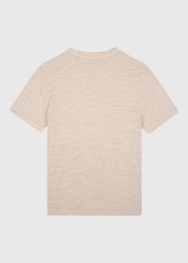 Terry Jacquard Tee - Sand