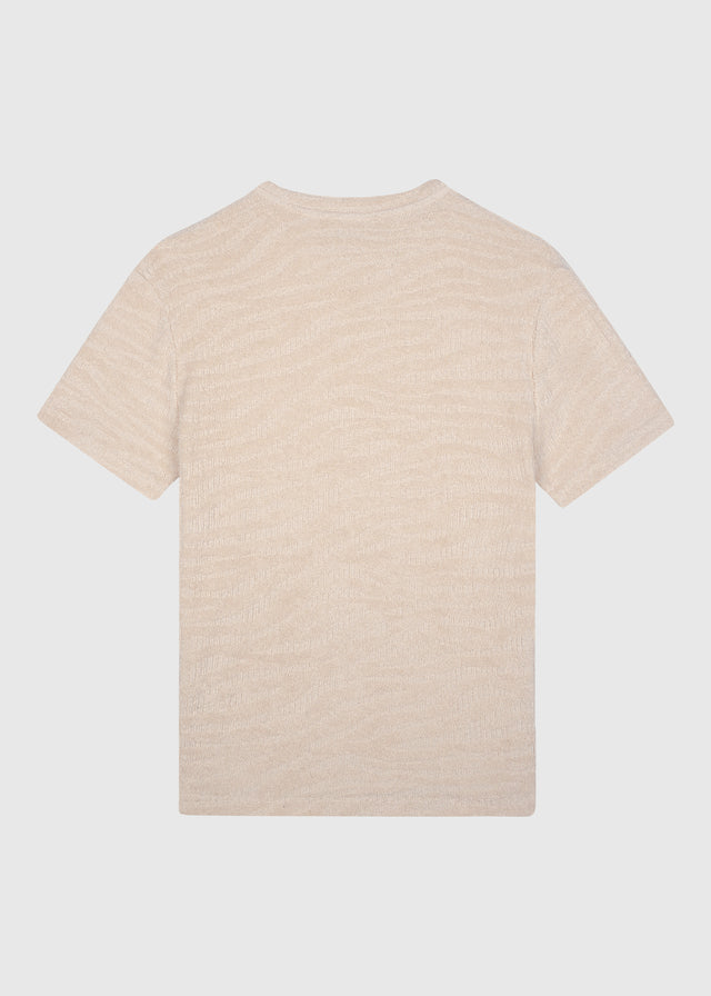 T-shirt en Terry Jacquard - Sable