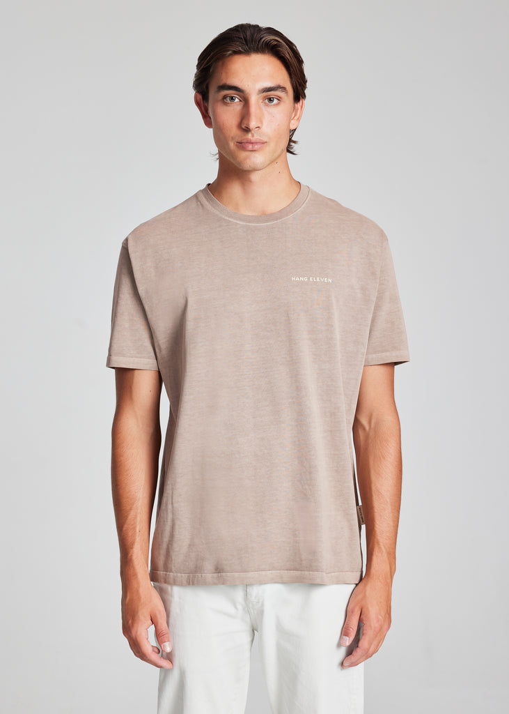 Bubble Tee - Washed Brown