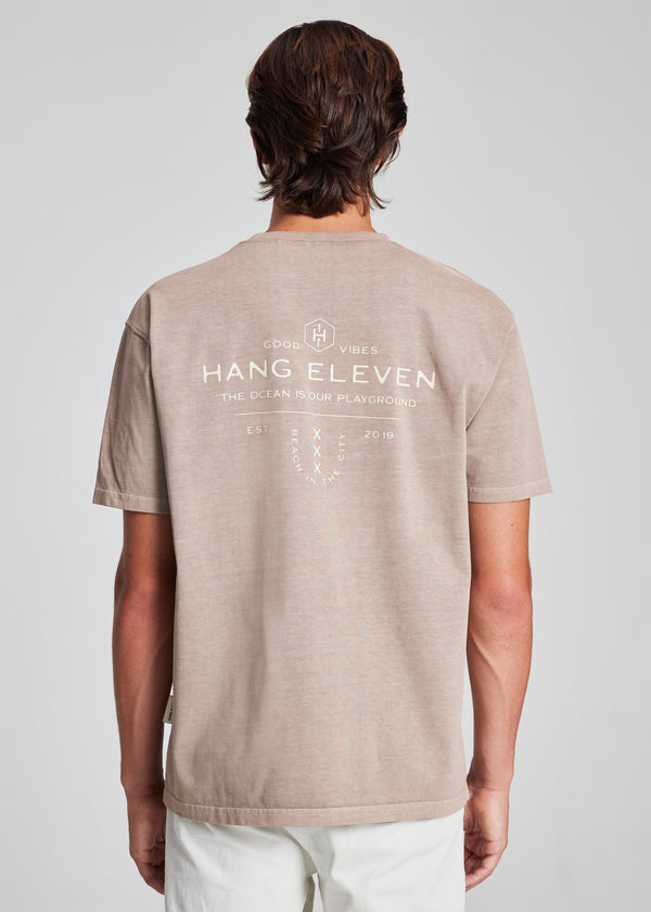 Organic Essential Tee - Washed Brown