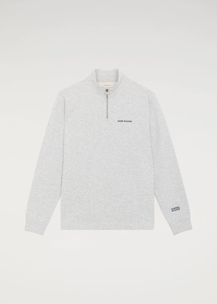 Half Zip Sweater - Light Grey