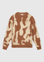 Hairy Glacier Knit - Brown - Sand