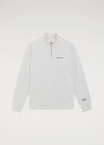 Half Zip Sweater - Hellgrau