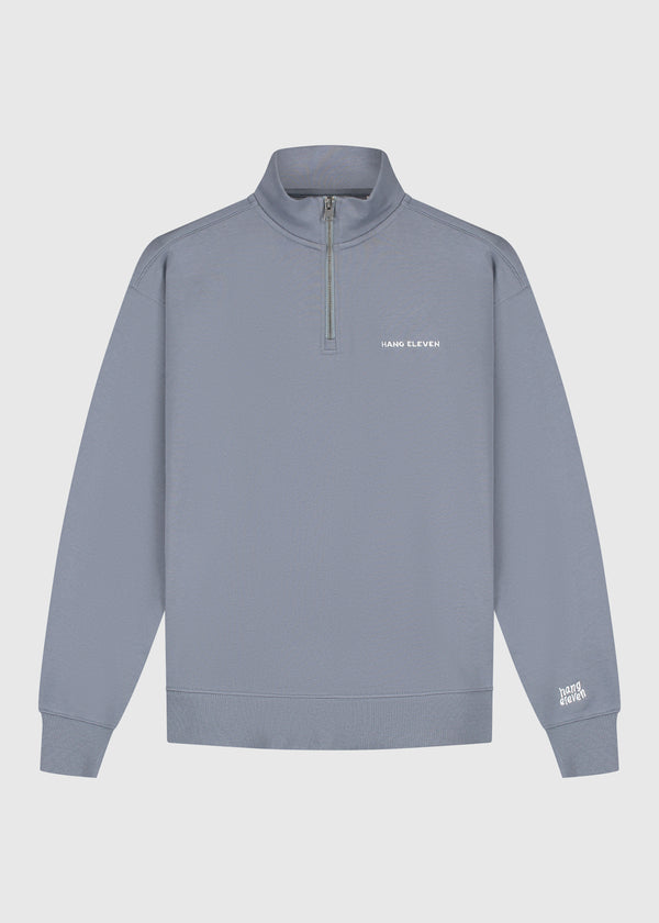 Half Zip Sweater - Stone Grey