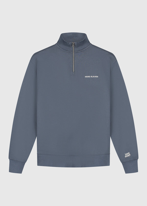 Half Zip Sweater - Ombre Blue