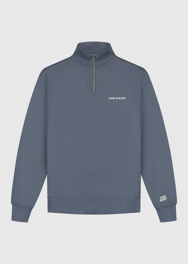 Pull demi-zip - Bleu ombré