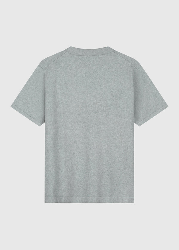 Knitted Polo - Grey Melange