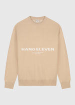 Heavy Logo Knit Crewneck - Sand