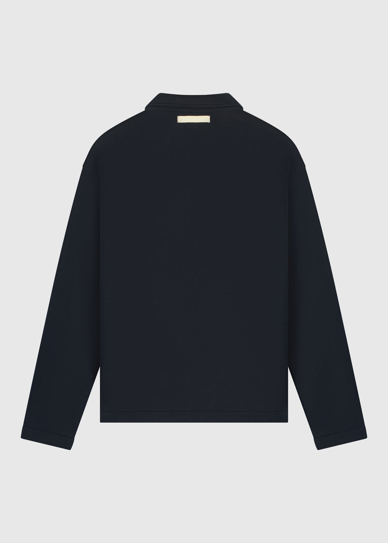 Rugby Pocket Polo - Navy Blue