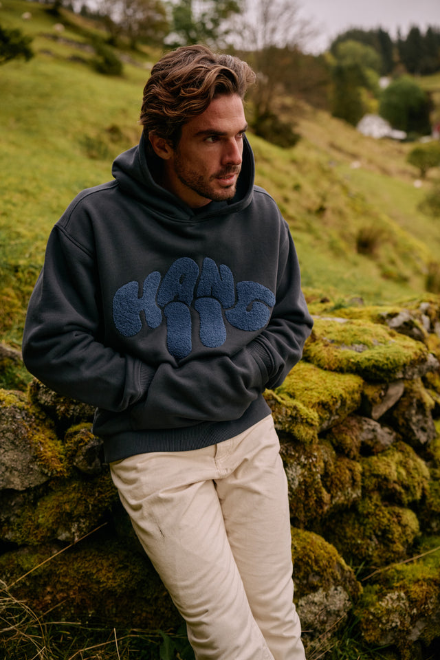Heavy Toweling Hoodie - Ombre Blue