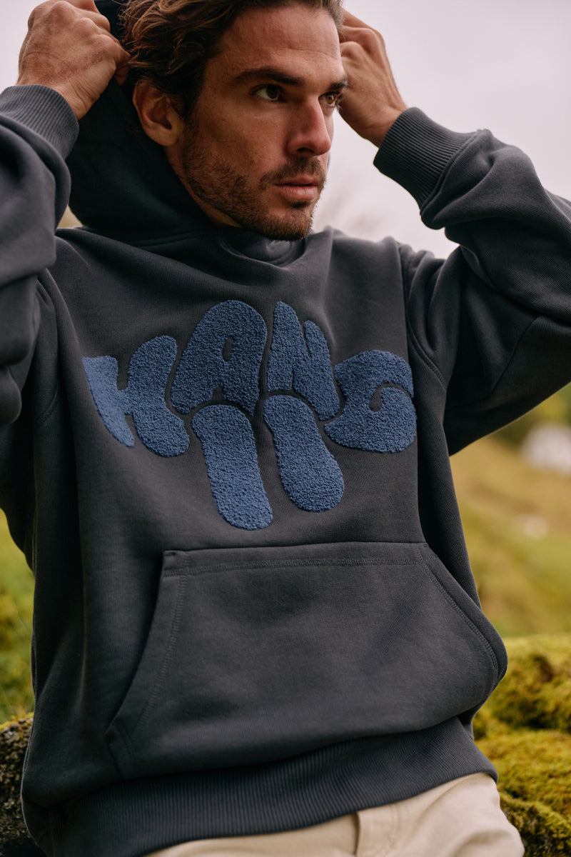 Heavy Toweling Hoodie - Ombre Blue