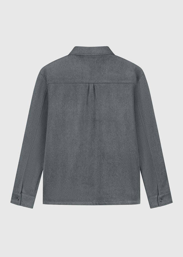 Herringbone Zip Jacket - Antra Melange