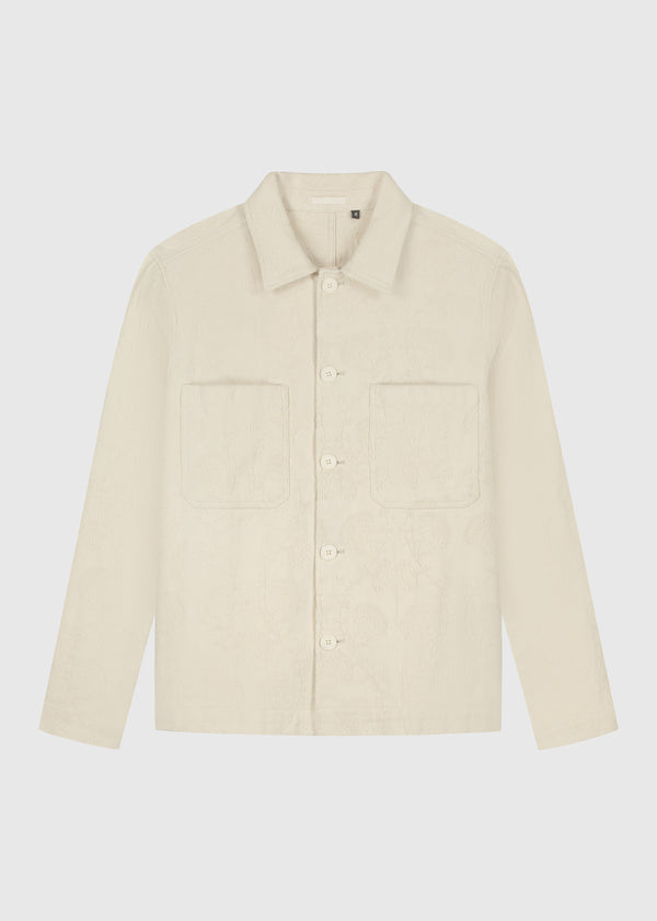 Jacquard Overshirt - Sand