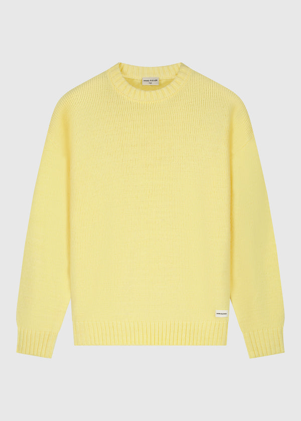 Heavy Knit Crewneck - Yellow