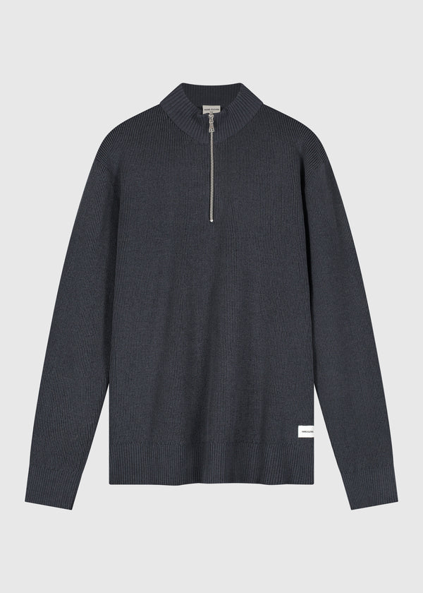 Clean Half Zip - Navy Blue