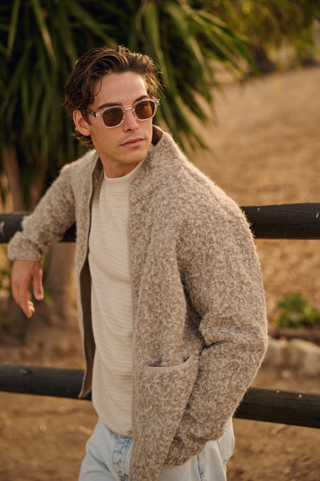 Soft Zip Jacket - Taupe