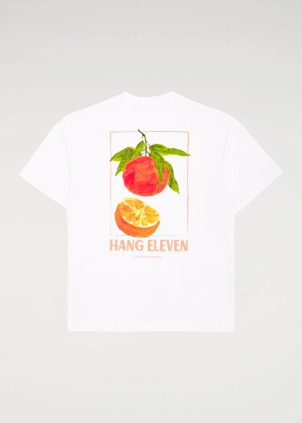 Heavy Orange Tee - White