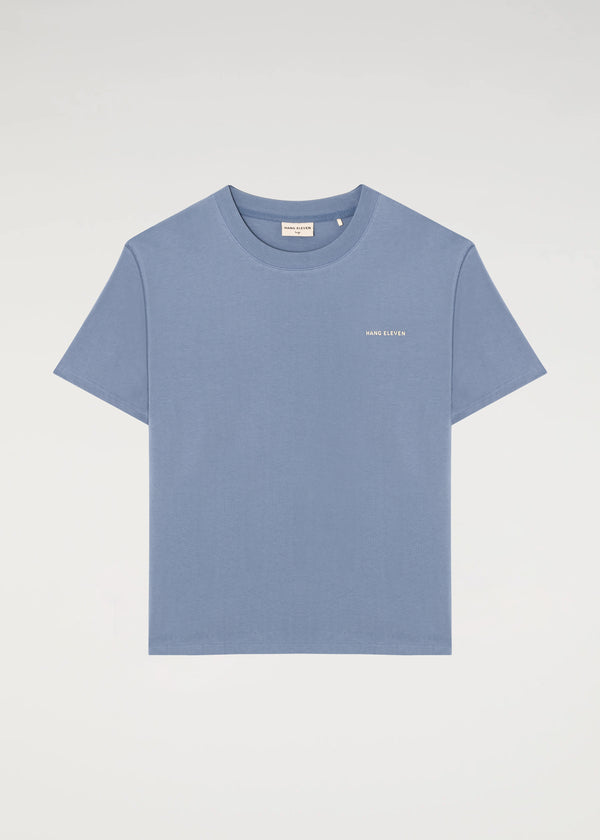 Organic Essential Tee - Dusty Blue