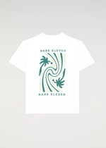 Organic Wavy Palm Tee - White