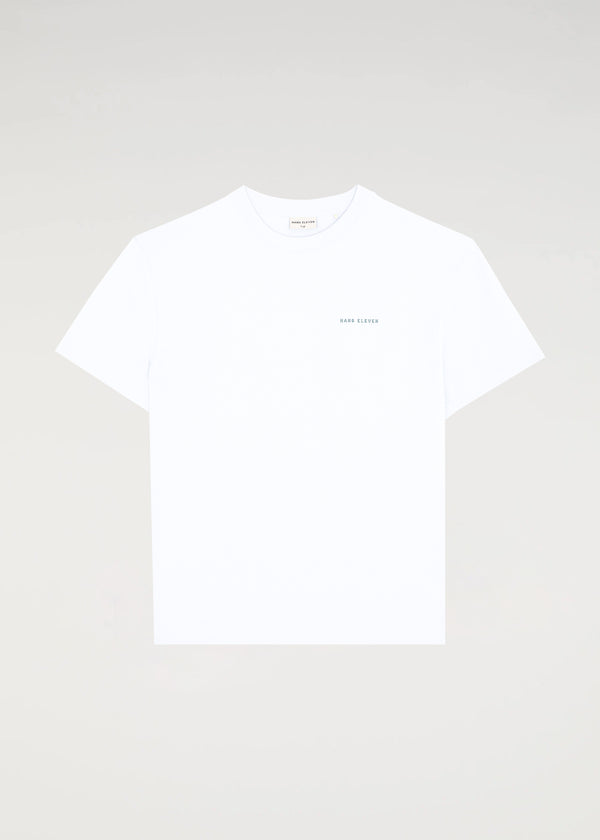 Organic Wavy Palm Tee - White