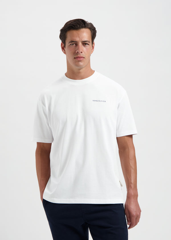 T-shirt Ville natale - Blanc